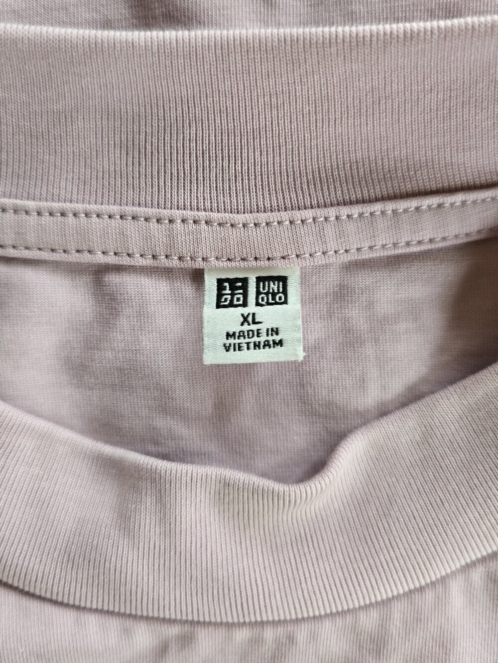 UNIQLO▪️AIRism Cotton Classic Relaxed Scoop Neck T-shirt in Dusty Mauve - Picture 5 of 10